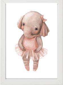 PLAKAT OBRAZEK Słoń baletnica