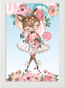 PLAKAT OBRAZEK Baletnica kwiaty