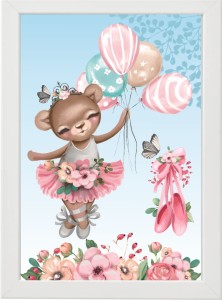 PLAKAT OBRAZEK Baletnica kwiaty 3