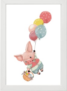 PLAKAT OBRAZEK Prosiak balony