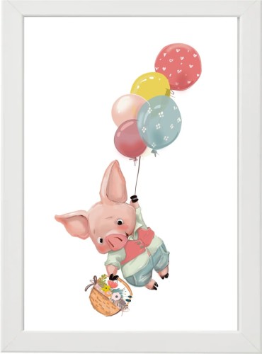 PLAKAT OBRAZEK Prosiak balony