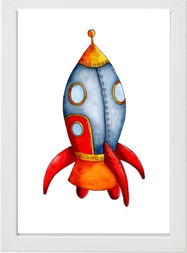 PLAKAT OBRAZEK Rakieta