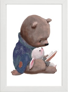 PLAKAT OBRAZEK Miś i zając