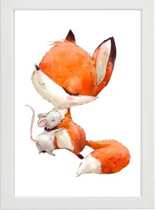 PLAKAT OBRAZEK Lis i mysz