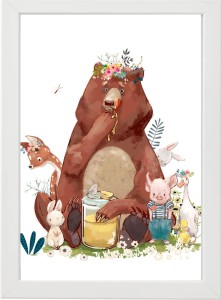 PLAKAT OBRAZEK Niedźwiedź miód