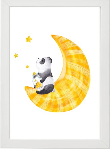 PLAKAT OBRAZEK Księżyc panda