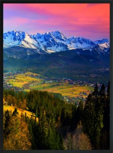 PLAKAT DO SALONU SYPIALNI GÓRY TATRY ZACHÓD 