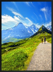 OBRAZPLAKAT DEKORACYJNY ŚCIENNY SZLAK GÓRSKI TATRY 