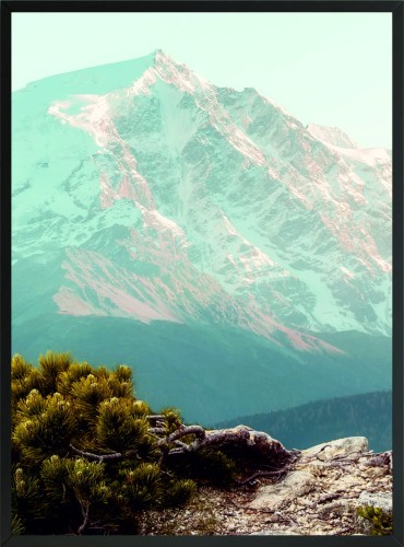 OBRAZ plakat na ścianę GÓRA ŚNIEG ZIMA 