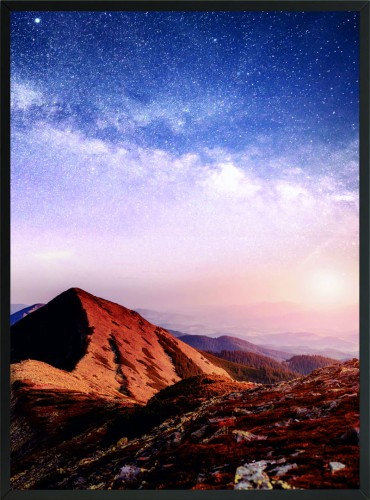 PLAKAT POSTER DO SYPIALNI SALONU GWIAZDY GÓRA NIEBO 