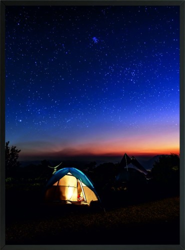 PLAKAT POSTER DO SALONU NOC NIEBO NOCĄ GWIAZDY BIWAK