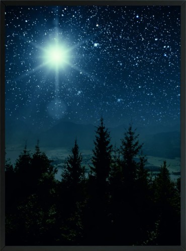 POSTER PLAKAT NOC GWIAZDY NIEBO NOCĄ