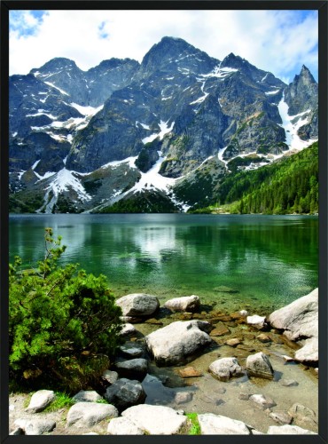 PLAKAT POSTER DO SALONU TATRY MORSKIE OKO GÓRY