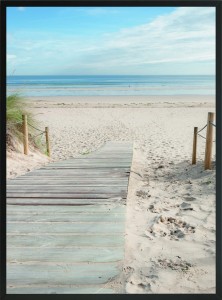 PLAKAT OBRAZEK DEKORACYJNY PLAŻA PIASEK WYDMY