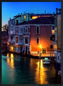 OBRAZ plakat do salonu WENECJA KANAŁ WŁOCHY