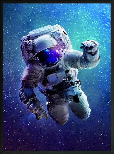 DEKORACYJNY PLAKAT POSTER KOSMOS KOSMONAUTA 