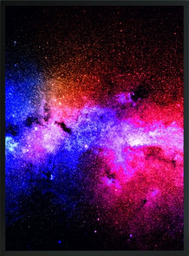 OBRAZ PLAKAT POSTER KOSMOS KOLOROWE MGŁAWICE