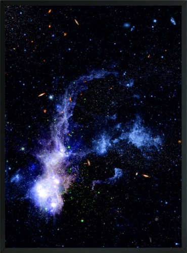 PLAKAT OBRAZEK DO SYPIALNI KOSMOS NIEBO GWIAZDY 