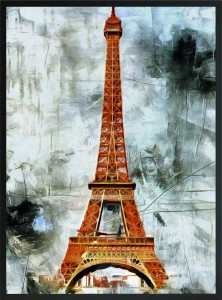 OBRAZ PLAKAT DEKORACYJNY PARYŻ WIEŻA EIFFLA 