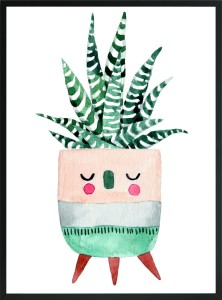 PLAKAT OBRAZ DO SALONU ROŚLINA KWIAT KAKTUS 