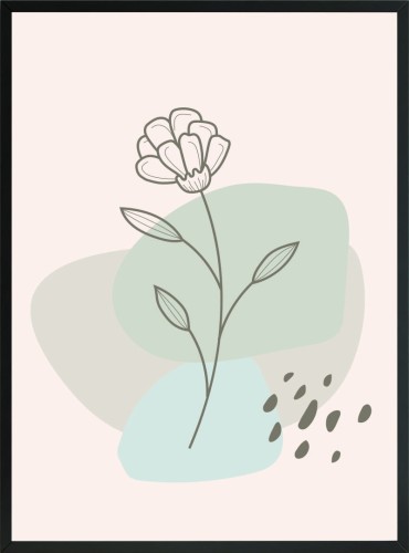 OBRAZ PLAKAT DELIKATNA ROŚLINA KWIAT
