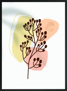 DEKORACYJNY PLAKAT OBRAZEM DO SALONU NATURA ROŚLINY