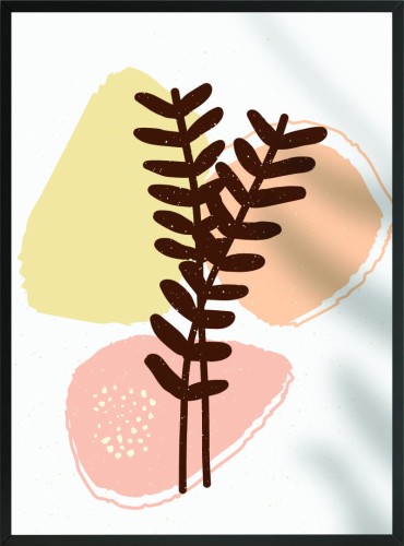 OBRAZ PLAKAT KOLOROWA ROŚLINA KOLORY