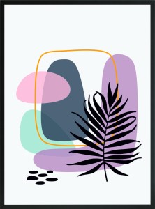 OBRAZ PLAKAT DO SALONU KOLORY ROŚLINY 