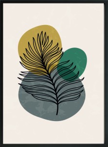 OBRAZ PLAKAT ROŚLINA NATURA LIŚĆ