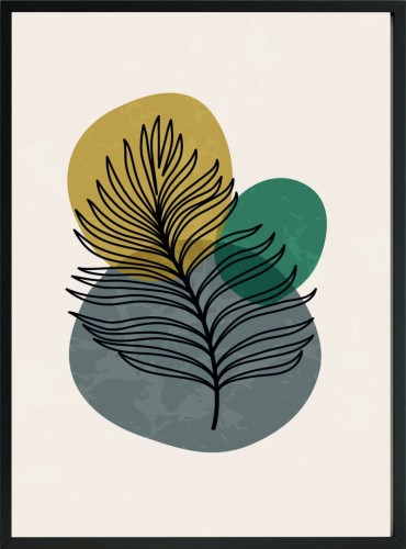 OBRAZ PLAKAT ROŚLINA NATURA LIŚĆ
