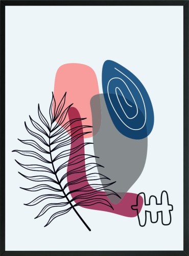 KOLOROWE ROŚLINY PLAKAT DEKORACYJNY OBRAZEK