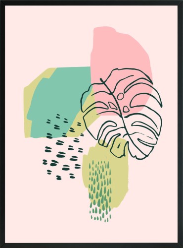 MINIMALISTYCZNY PLAKAT DEKORACJA ŚCIENNA ROŚLINY