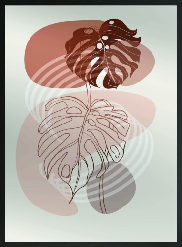 ROŚLINY BOHO OBRAZEK PLAKAT ŚCIENNY 