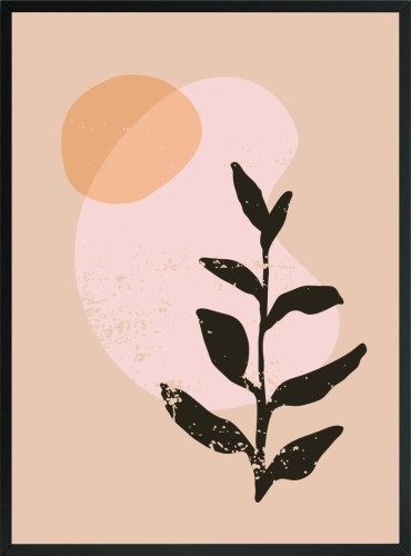 OBRAZ PLAKAT DO SALONU SYPIALNI ROŚLINY BOHO
