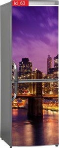 mata magnetyczna na lodówke miasto noc most