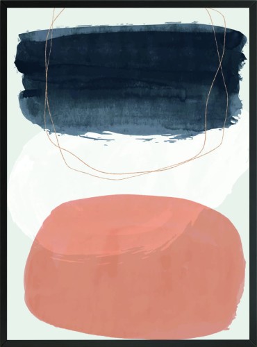 OBRAZ Plakat MINIMALIZM kształty Pasek 