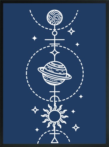 OBRAZ plakat granat kosmos