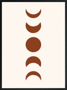 OBRAZ PLAKAT FAZY KSIĘŻYCA