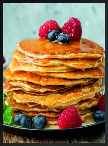 OBRAZ PLAKAT DO KAWIARNI  pancake maliny