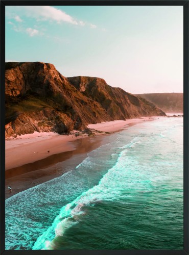 PLAKAT DEKORACYJNY POSTER PLAŻA WYBRZEŻE MORZE
