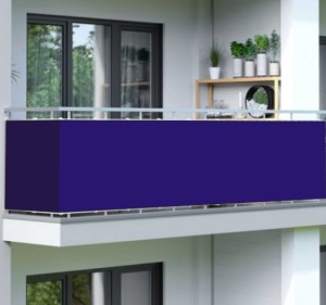 Osłona balkonowa na wymiar  niebieski