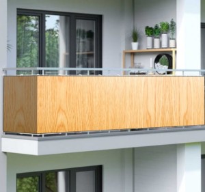 Osłona balkonowa na wymiar deski panele drewno