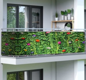 Osłona balkonowa na wymiar żywopłot ogrodzenie kolor