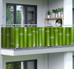 Osłona balkonowa na wymiar bambus las bambusy