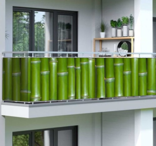 Osłona balkonowa na wymiar bambus las bambusy