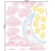 Naklejka ścienna pastel Księżyc Chmurki 70x60.png