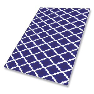 DYWAN MATA z winylu dywan winylowy marokański wzór blue