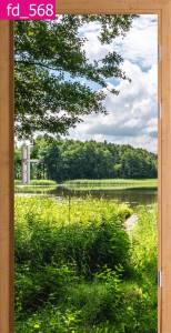 OKLEINA FOLIA NA DRZWI SZAFĘ NATURA ZIELEŃ JEZIORO