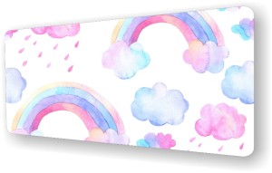 Ochronna mata na biurko podkładka Tęcze Jak Malowne Chmury 90x45cm