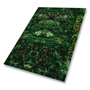 ZEWNĘTRZNY DYWAN Z WINYLU ZIELONE LIŚCIE NATURA
